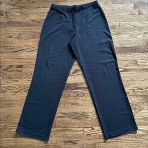 Black Pinstripe Trousers